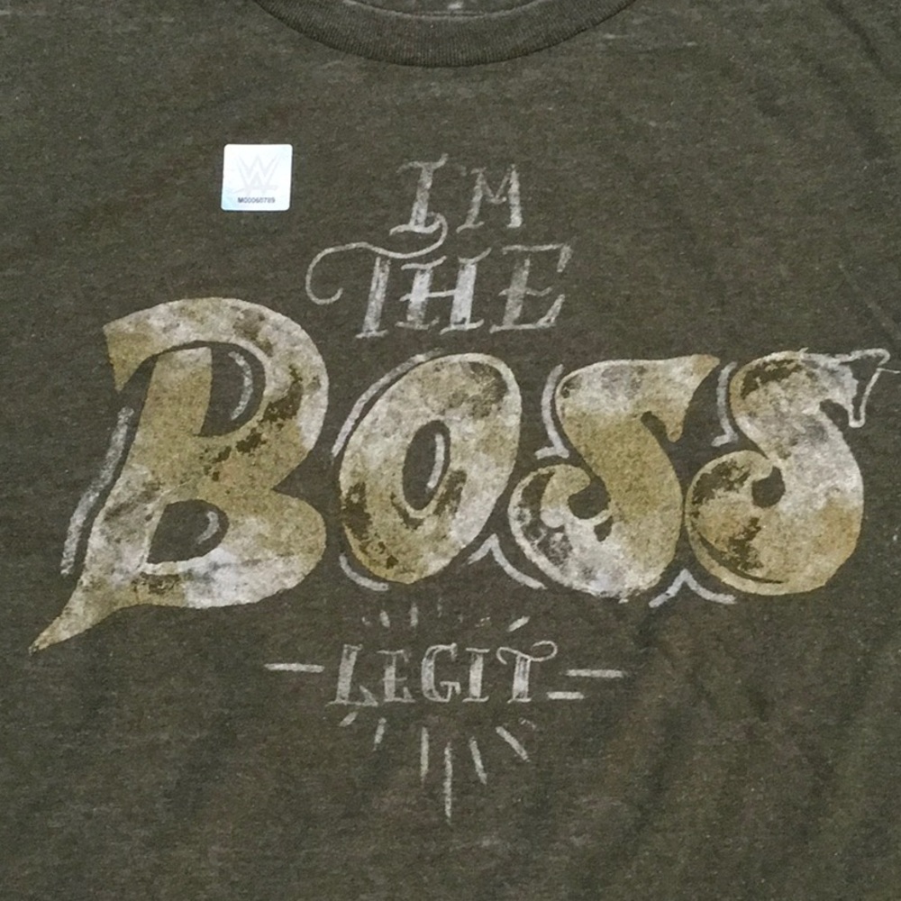 WWE Sasha Banks ‘I’m The Boss’ Acid Wash T-Shirt.